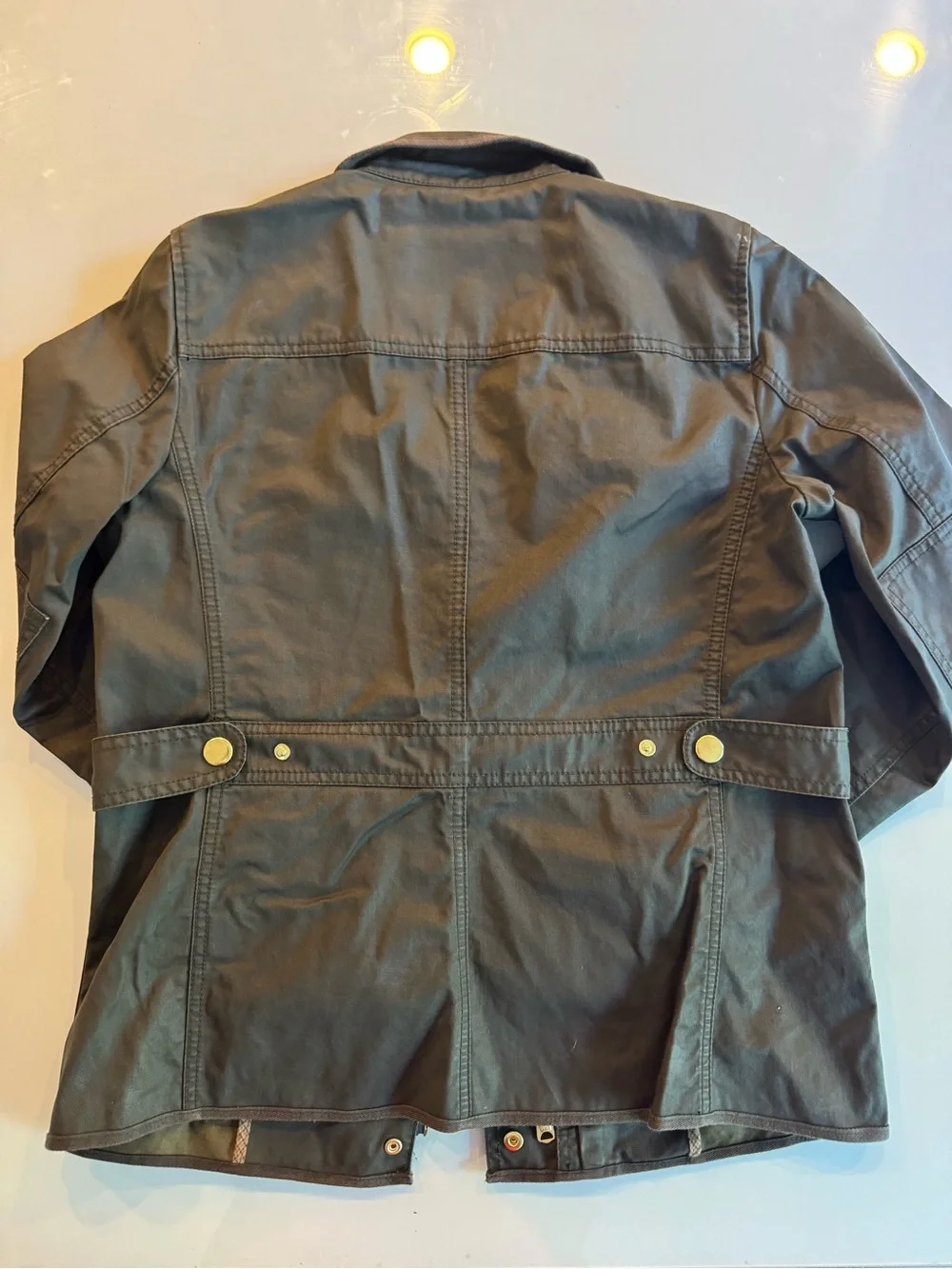 J. Crew Olive Field Jacket with Gold-Tone Hardware